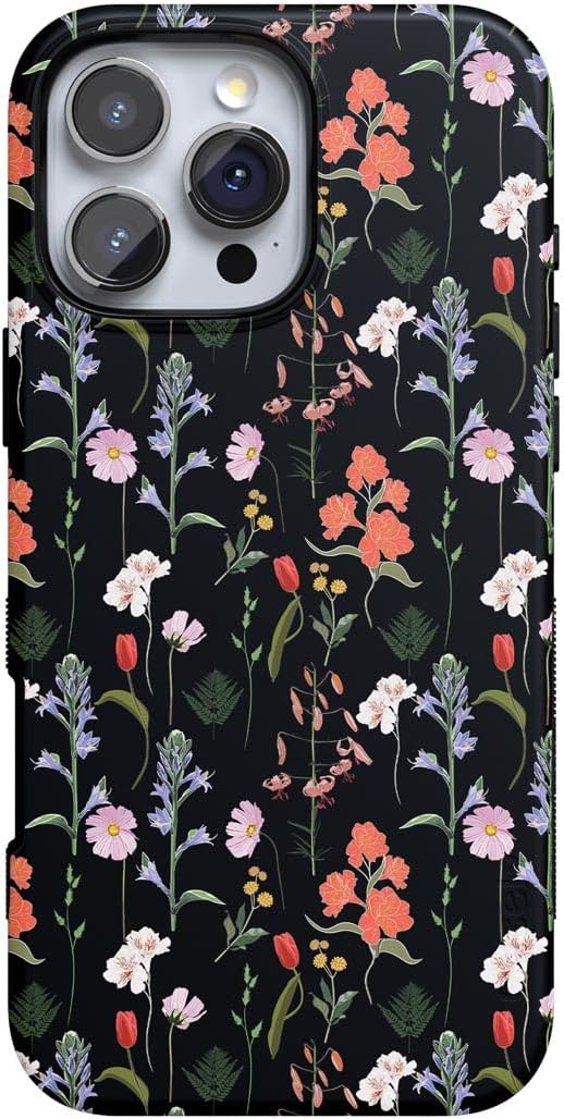 Casely iPhone 16 Pro Case | Secret Garden | Mixed Floral | Bold Protective Design | Compatible with MagSafe