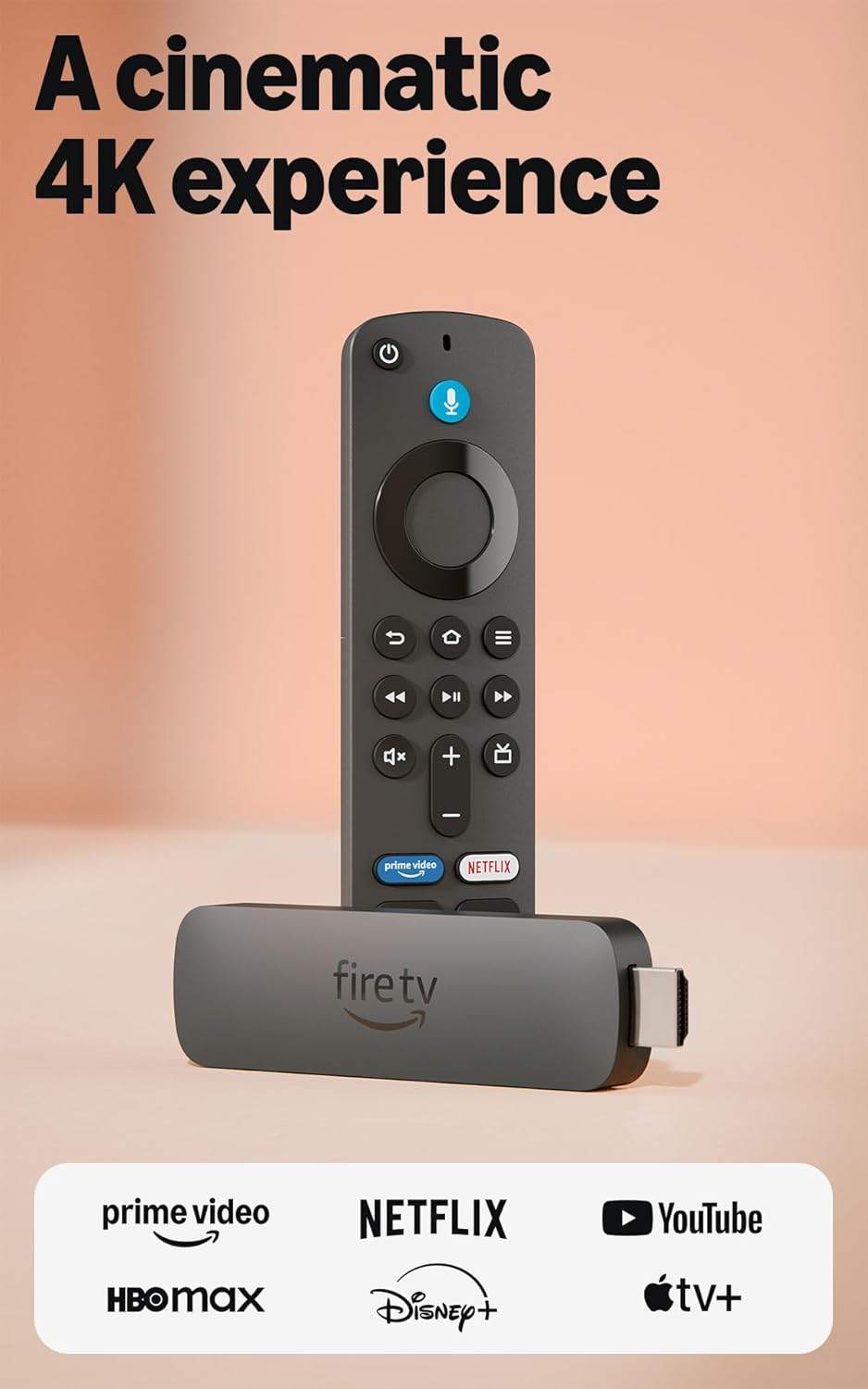 Amazon Fire TV Stick 4K Plus (newest model) with AI-powered Fire TV Search, Wi-Fi 6, stream over 1.8 million movies and shows, free & live TV, find shows faster with Alexa+