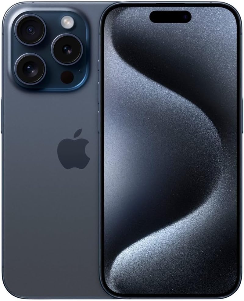 Apple iPhone 15 Pro Max, 512GB, Blue Titanium – Unlocked (Renewed)