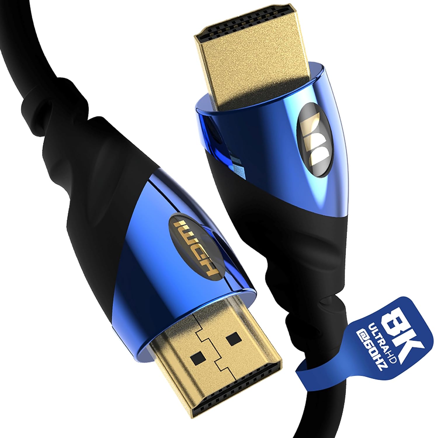 Monster 8K HDMI Cable — Xbox Series X & PlayStation 5 HDMI Cable w/ 24K Gold Contacts & V-Grip, 48 Gbps Speed, 60/120 Hz Refresh Rate, Dynamic HDR & eARC for Superior Visuals & Audio (4 FT)