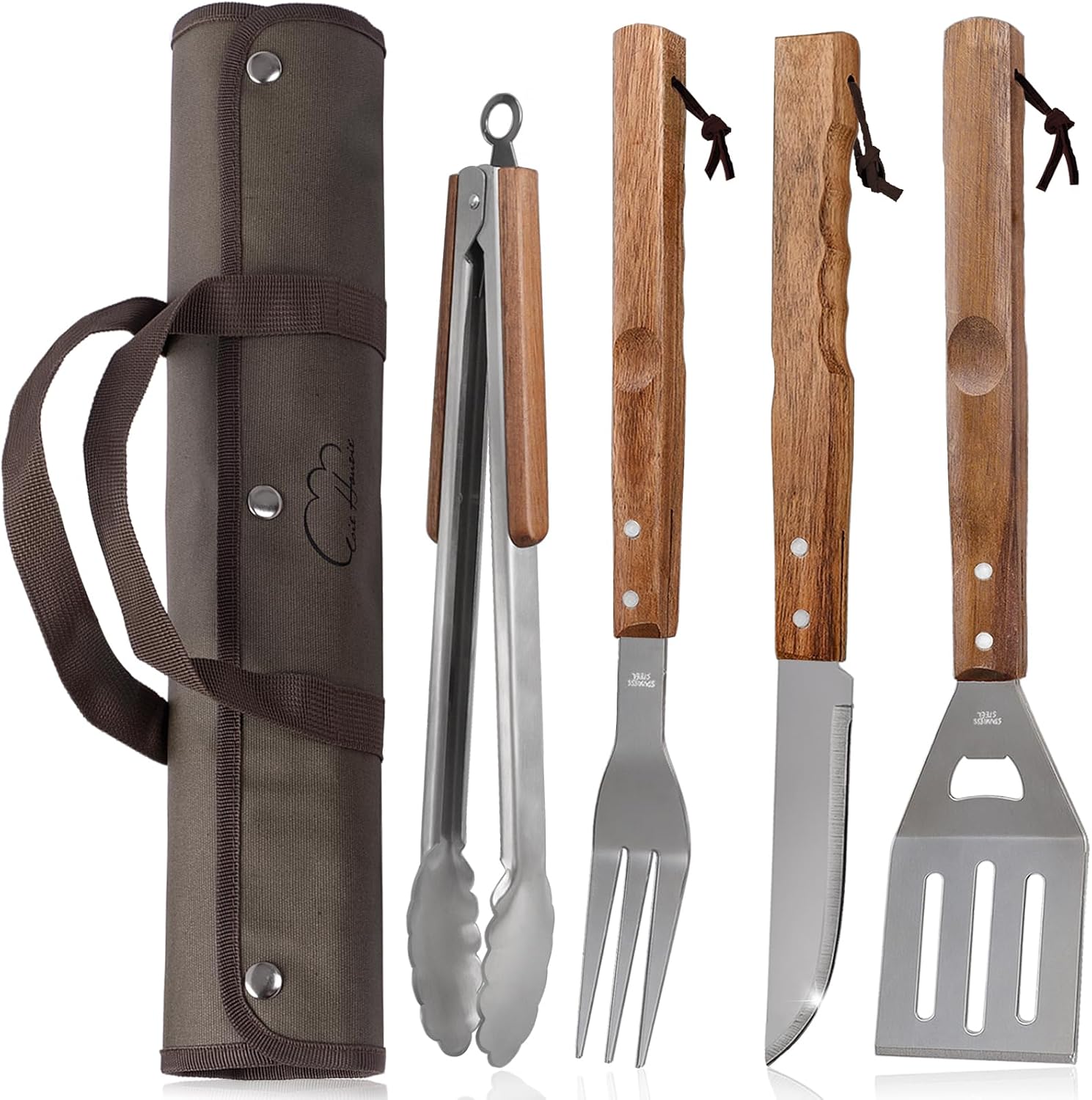 5pcs BBQ Grill Accessories Set – Stainless Steel Grilling Tools