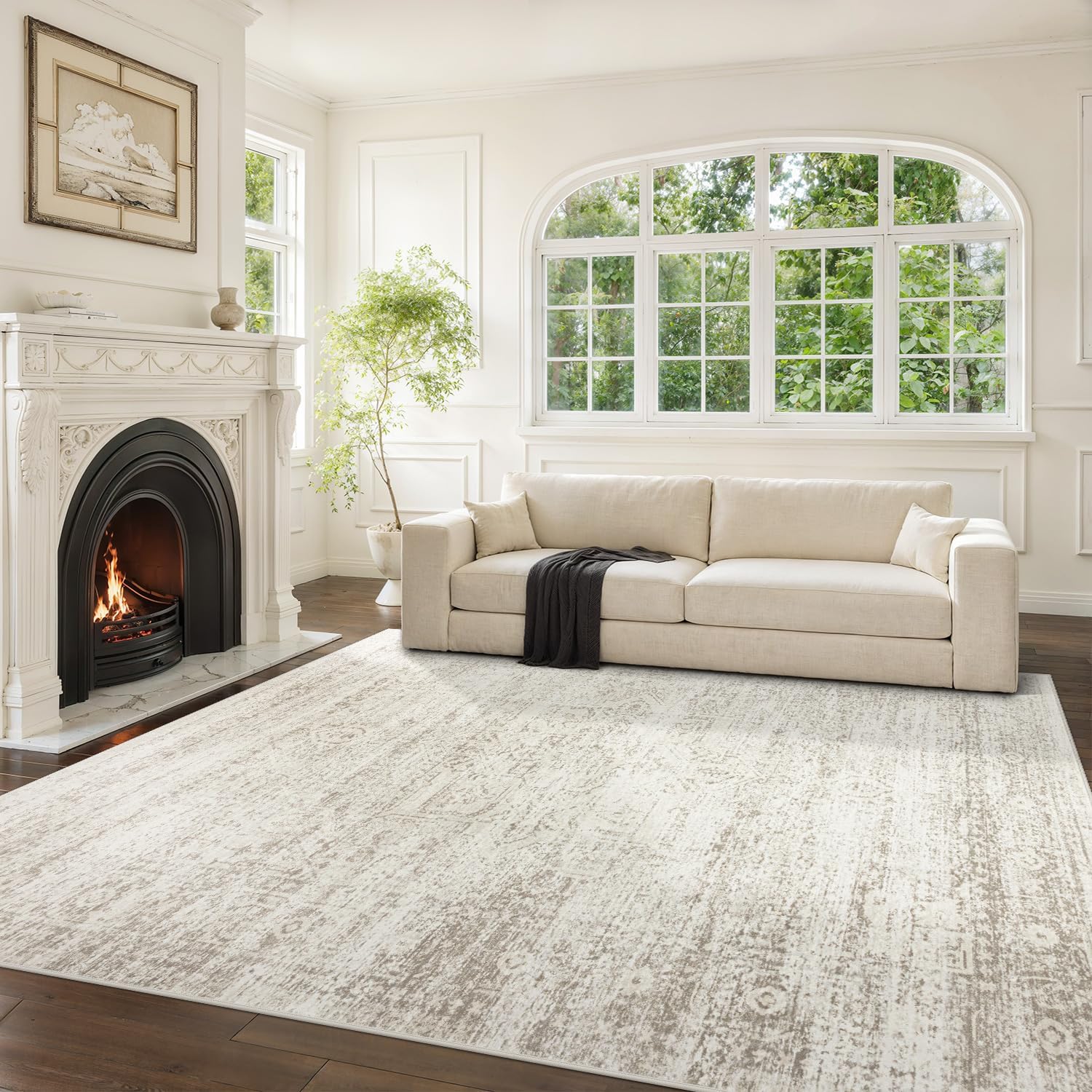 Washable Rugs 8×10 Area Rugs for Living Room,Bedroom,Dining Room Carpet
