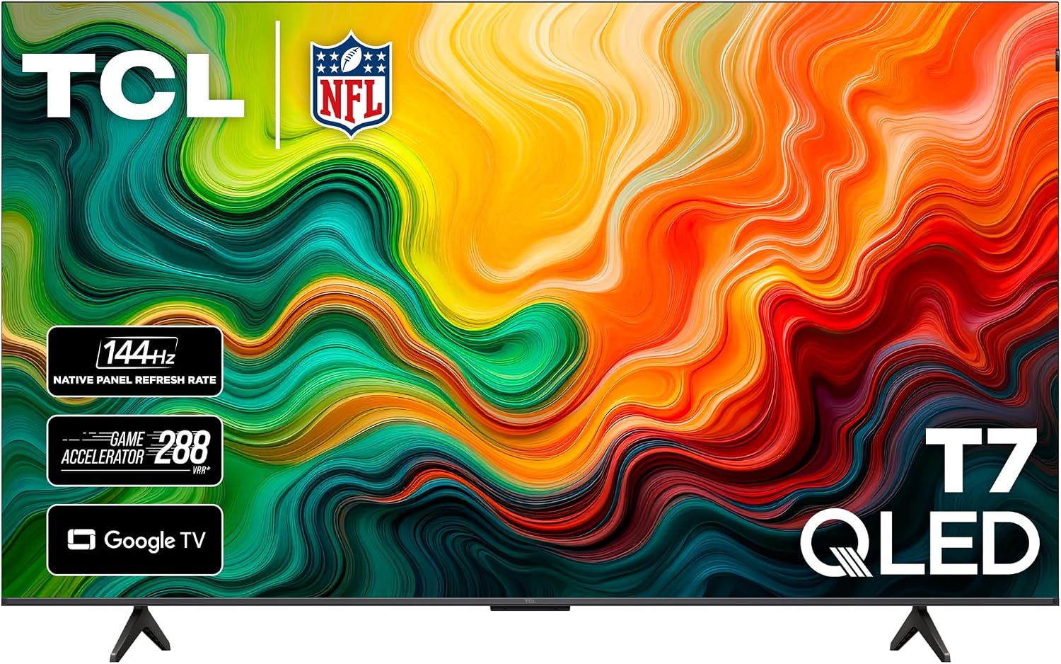 TCL 65 Inch T7 Series 4K 144Hz QLED Smart Google TV, 65T7 (Latest Model)